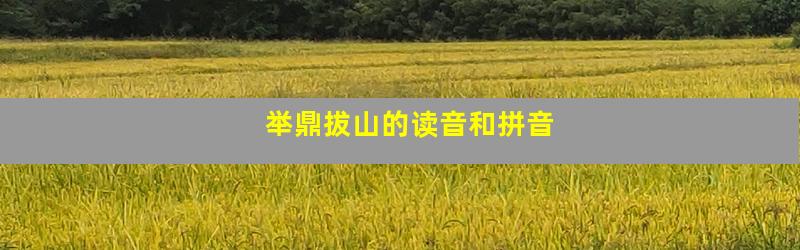 举鼎拔山的读音和拼音